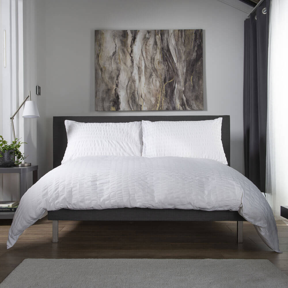 The Lyndon Company Stamford Seersucker Duvet Cover Set